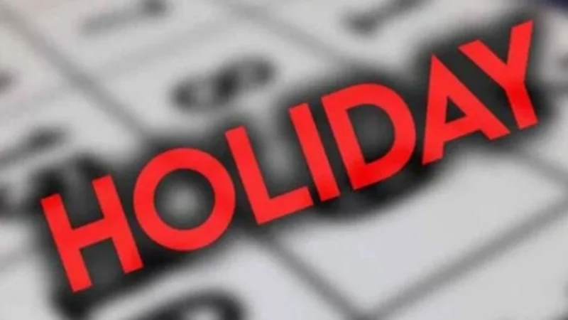 Holiday announced on October 1