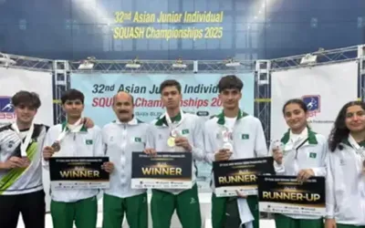 Pakistan 7 medals in Asian Jr Squash Championships