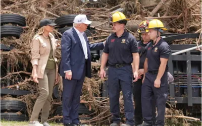 President Trump visits flood-hit Texas