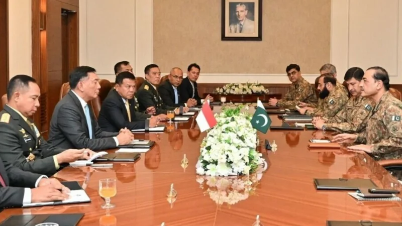 Indonesia’s Defence Minister meets field Marshal Asim Munir to discuss military ties