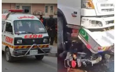 Motorcyclist dies in Manghopir tanker collision