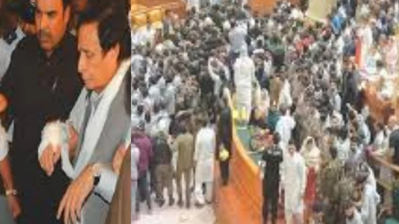 Chaos in Punjab Assembly: PTI and PML-N committee members slap each other