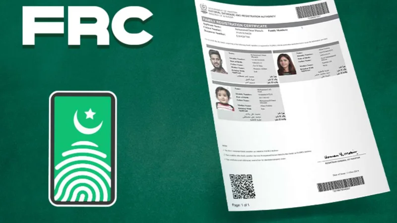 NADRA FRC Fee update in Pakistan - June 2024