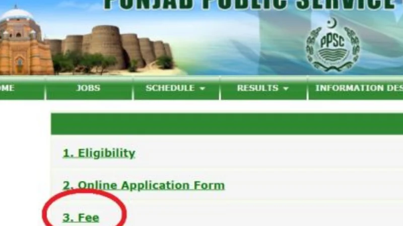 PPSC updated fee structure 2024 for several jobs