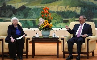 Premier Li urges respect between US and China in talks with Yellen