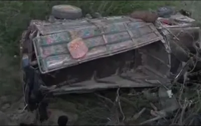 17 dead, 38 hurt as truck en route to Shah Noorani shrine falls into ditch