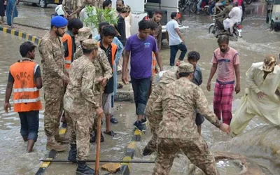 Army continues rescue operations in rain-hit areas