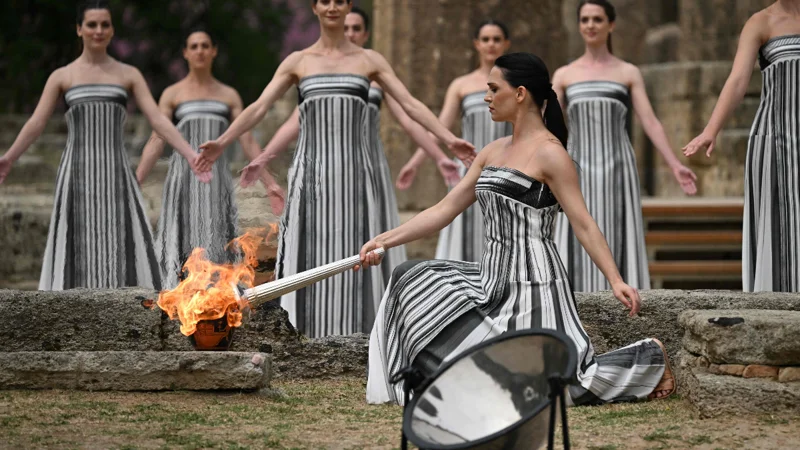 Paris 2024 Olympics torch lit in ancient Olympia, event starts July 26