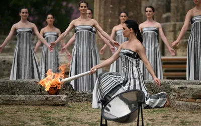 Paris 2024 Olympics torch lit in ancient Olympia, event starts July 26