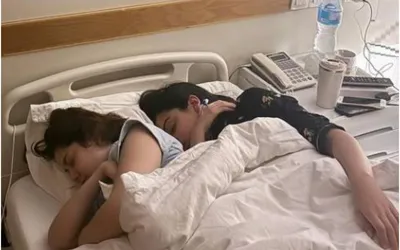 Yashma Gill's unseen pictures and clips from her hospital stay