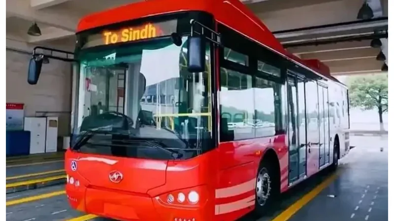 Red Bus Service Launched in Mirpur Khas by Sindh Senior Minister Sharjeel Memom