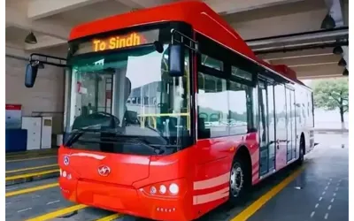 Red Bus Service Launched in Mirpur Khas by Sindh Senior Minister Sharjeel Memom