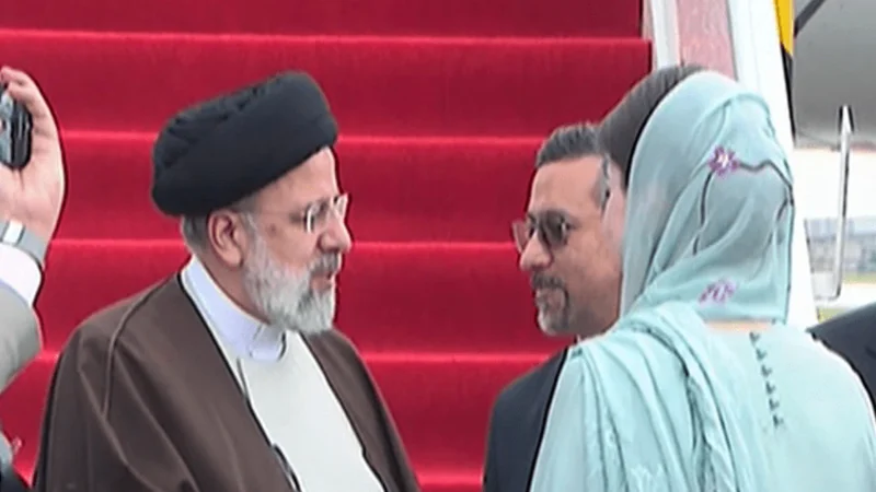 Iranian President Raisi arrives in Lahore