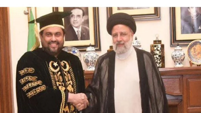 Sindh Governor Kamran Tessori on Tuesday awarded an honorary degree of doctorate in philosophy (PhD) to Iran President Ebrahim Raisi.