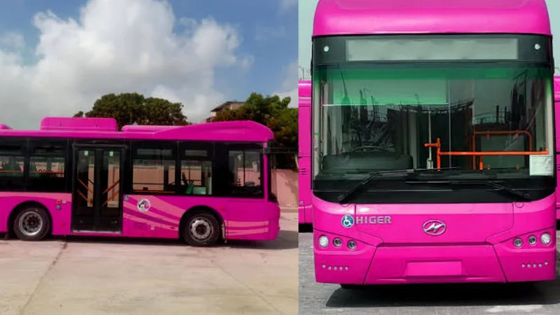 Pink Bus Service Karachi Routes and Timings