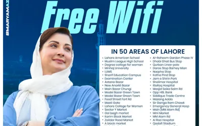 CM Punjab's Free WiFi: Where are Free Wifi Locations in Lahore?