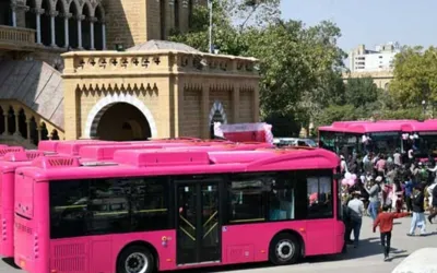 Sindh govt expands pink bus service: new routes and fare