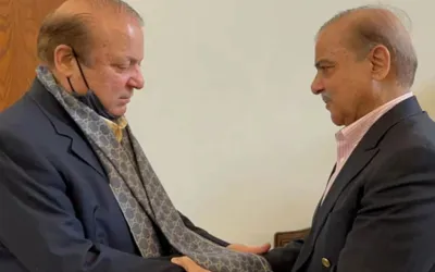 Shehbaz Sharif meets Nawaz Sharif, discusses political situation