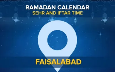 Faisalabad Ramadan Calendar 2024:Sehri & Iftar timing Faisalabad