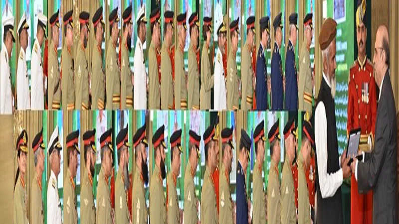 President confers military awards upon officers of Pakistan Armed Forces