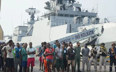 Indian Navy detains 35 Somali Pirates, remanded to 10-Day police custody
