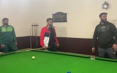 WATCH: Babar Azam and Co. play snooker amid captaincy chaos