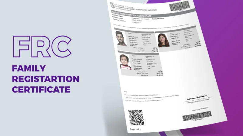 Nadra Family Registration Certificate Fee Update - Feb 2024