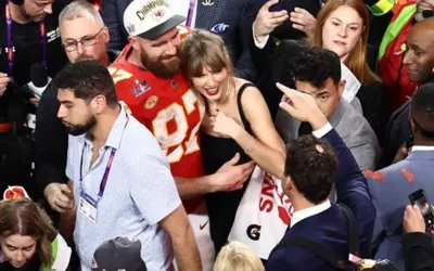 Taylor Swift steals the spotlight with Super Bowl kiss after Kelce's win