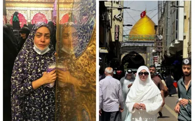 Actress Sadia Imam visits holy sites in Iraq