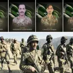 Four soldiers martyred, seven terrorists killed in KP & Balochistan IBOs