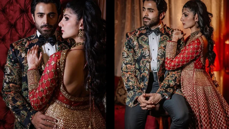 Sheheryar Munawar, Maheen Siddiqui slay in their grand wedding reception