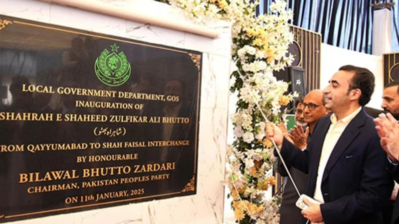 Bilawal Bhutto inaugurates Shaheed Zulfiqar Ali Bhutto Expressway