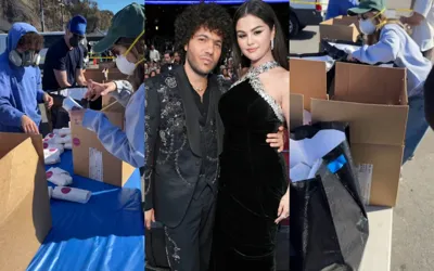 Selena Gomez, Benny Blanco join LA wildfire relief efforts, distribute food to frontline workers