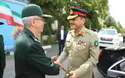 Iran’s military commander calls on COAS Syed Asim Munir
