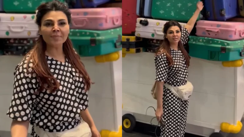 Is Rakhi Sawant landed on Lahore airport to meet Hania Aamir?