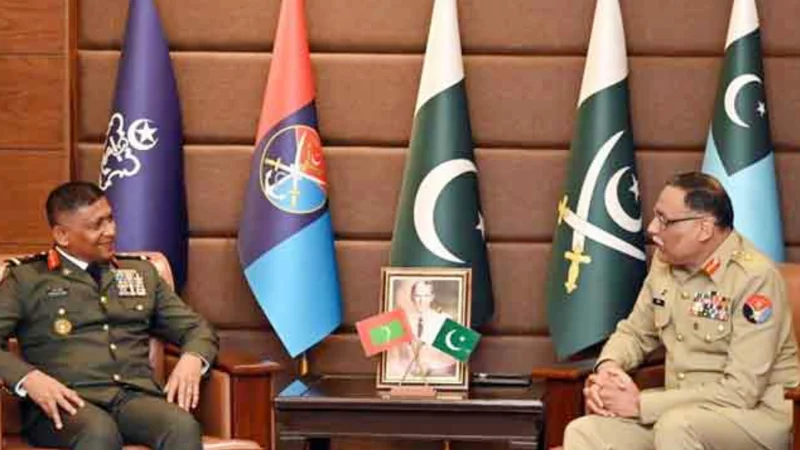 Maldives Chief of Defence Staff calls on CJCSC Gen Sahir Shamshad