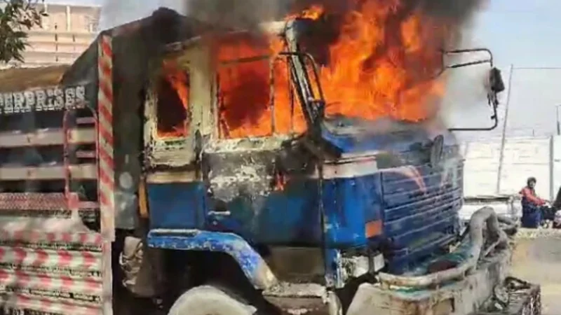 Three killed in tragic dumper-motorcycle collision in Karachi