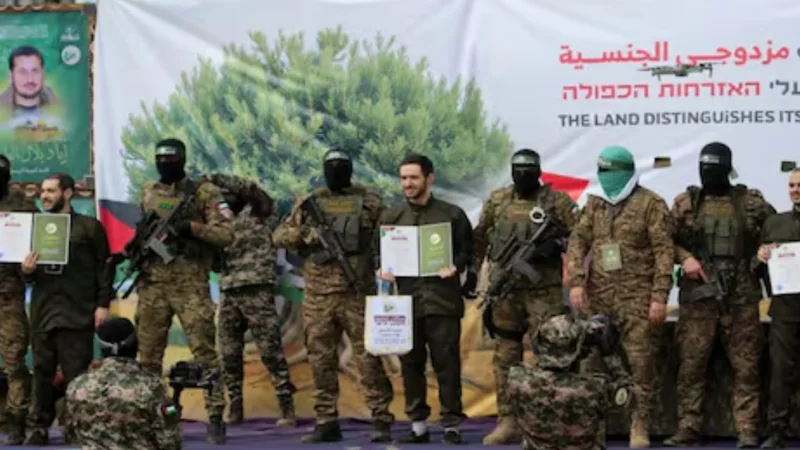 Three more freed hostages handed over to Israeli army