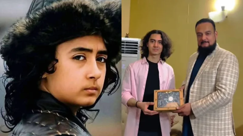 Dirilis Ertugrul's young Osman Bey visits Pakistan, shares love for fans
