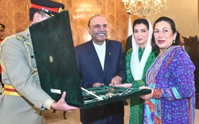 President Asif Zardari confers civil awards upon 69 recipients