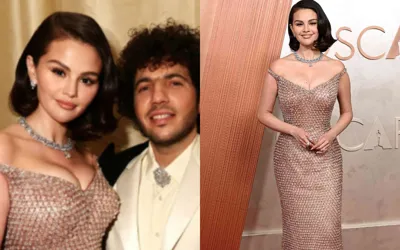 Benny Blanco says Selena Gomez deserves a medal for carrying 35-Pound Oscars dress