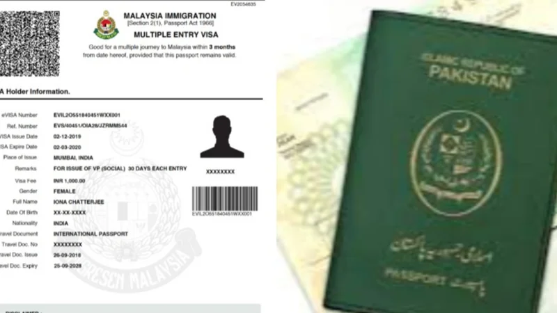Malaysia visit visa fee in Pakistan - June 2024