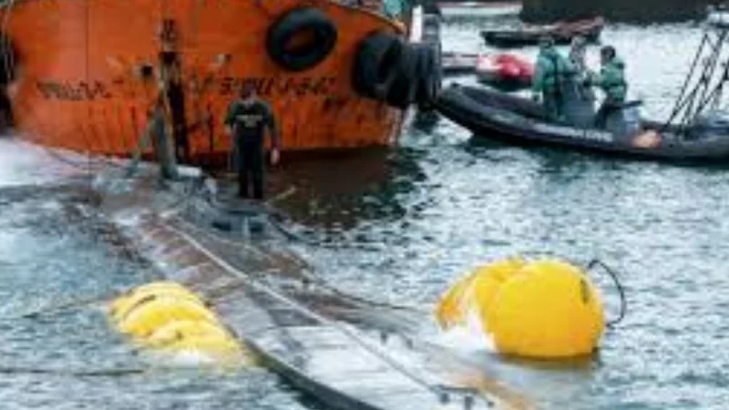 Spain detains four Colombians rescued from suspected drug-transporting submarine