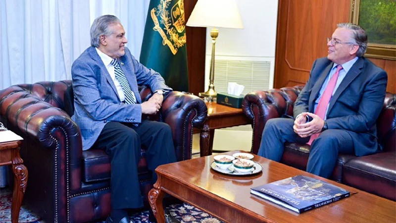 Dar, US Envoy review developments in ties