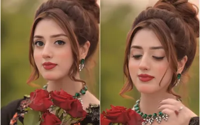 Jannat Mirza Shares Glamorous Photos in Black Gown