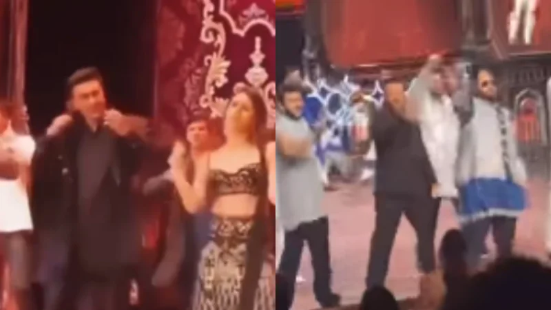 Salman Khan and Others dance at Anant Ambani, Radhika Merchant’s sangeet