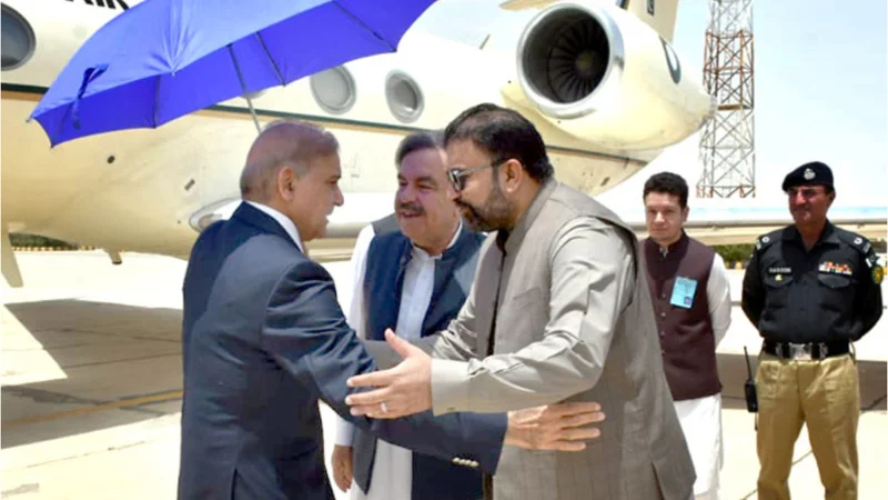 PM Shehbaz arrives in Quetta on day-long visit