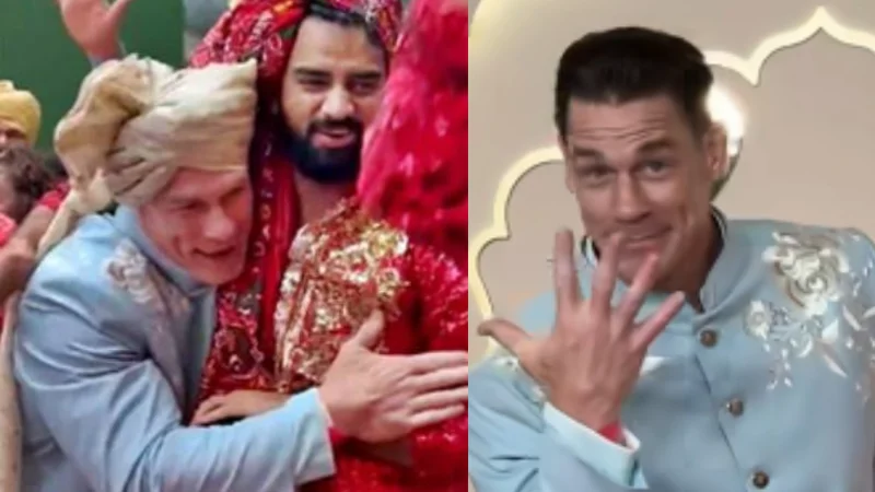 John Cena Makes Iconic Entry at Ambani Wedding, Dances to Dhol Beat
