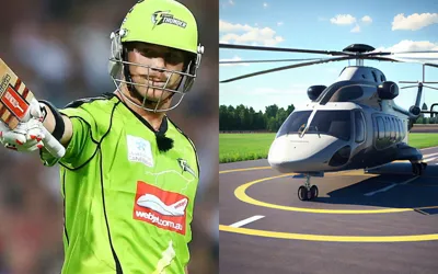 David Warner's Helicopter Arrival Sparks Excitement at SCG Before BBL 13