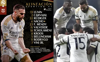 Madrid Unveils Starting XI for Spanish Super Cup against Barcelona